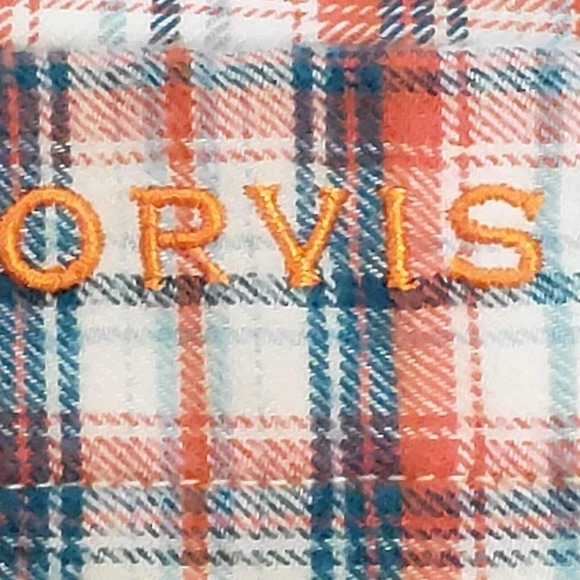 Orvis Shirt Flannel Men's Large Plaid Long Sleeve Button Up Active Fit Cotton - Picture 7 of 13
